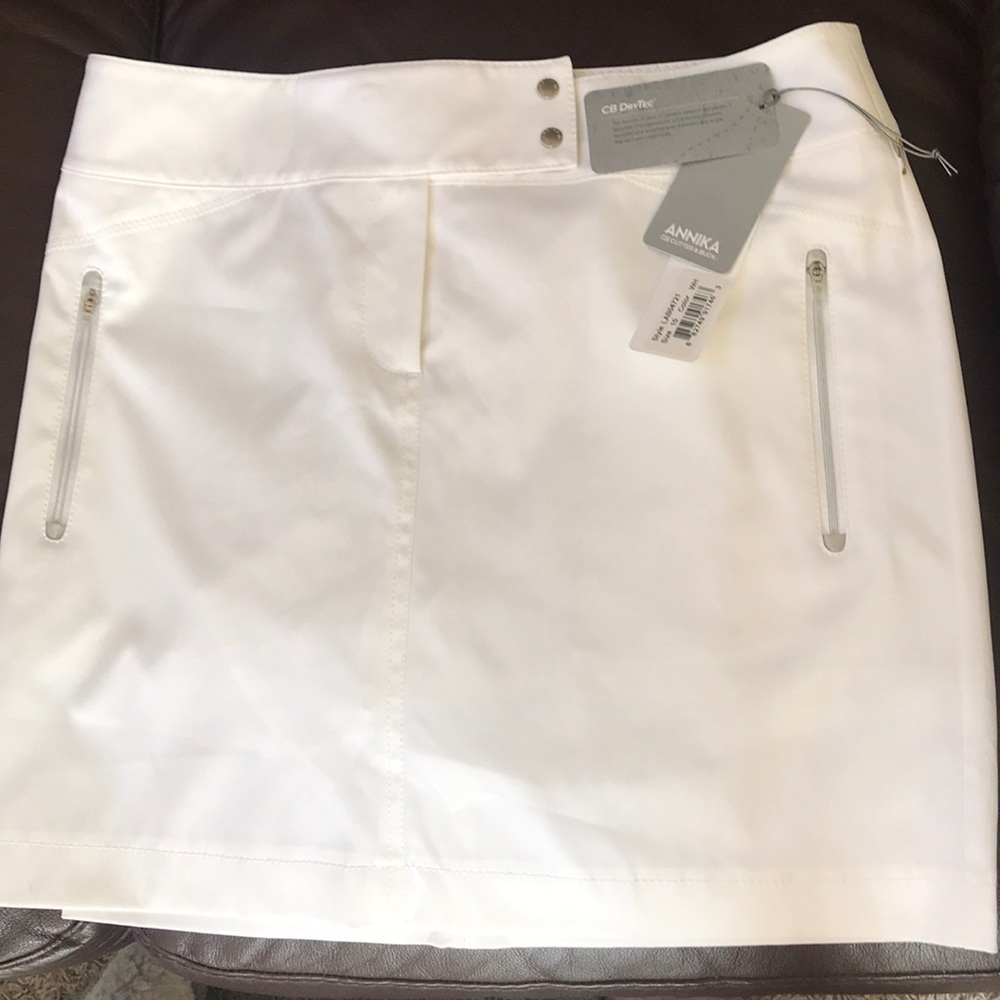 Skort (skirt on the outside, shorts on the inside)